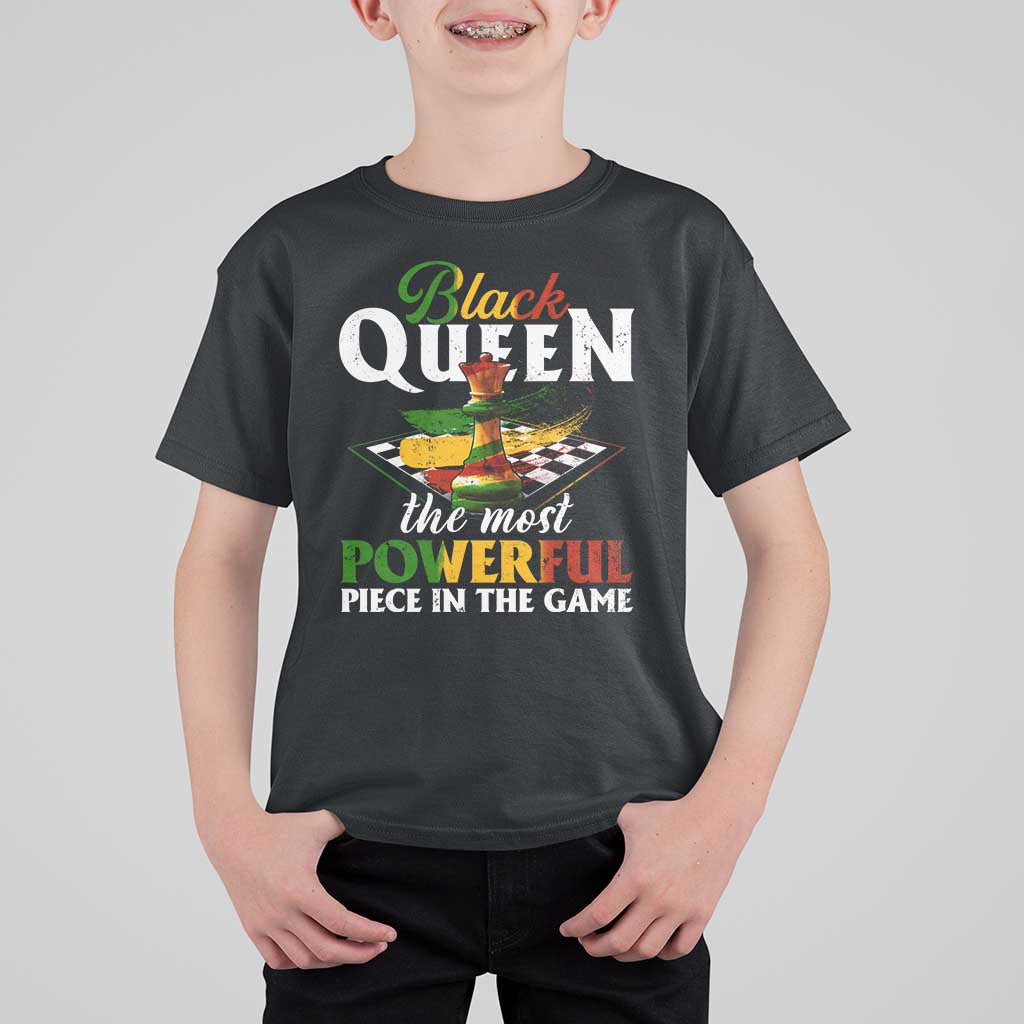 Black Pride T Shirt For Kid Black Queen The Most Powerful Piece In The Game