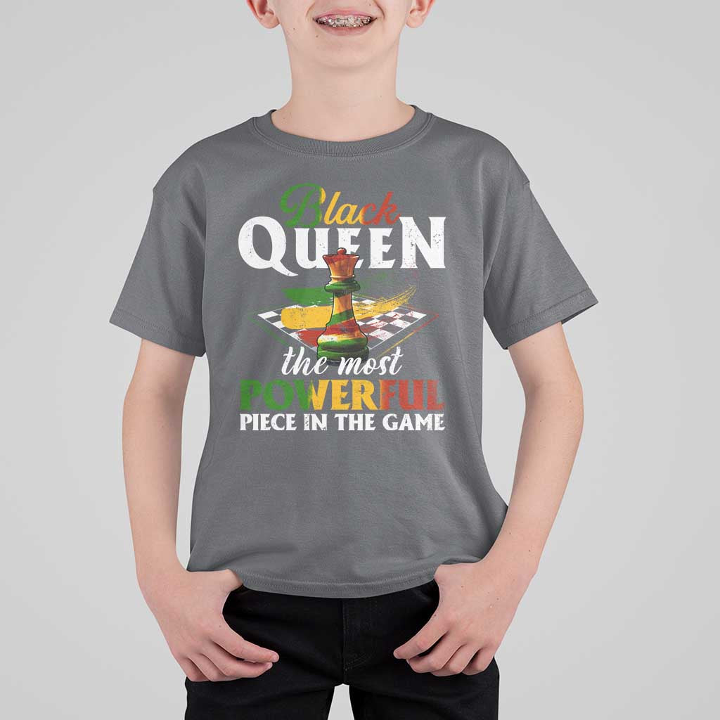 Black Pride T Shirt For Kid Black Queen The Most Powerful Piece In The Game