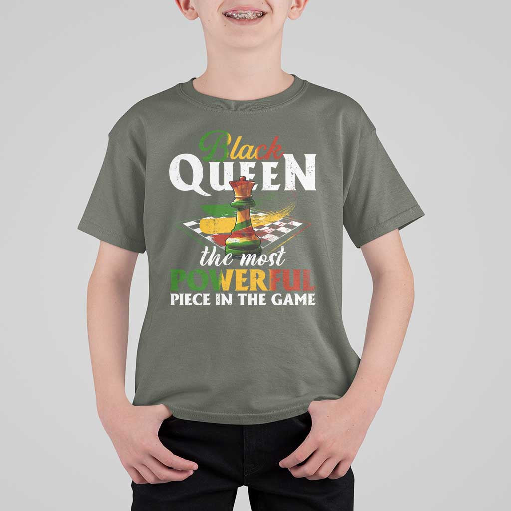 Black Pride T Shirt For Kid Black Queen The Most Powerful Piece In The Game