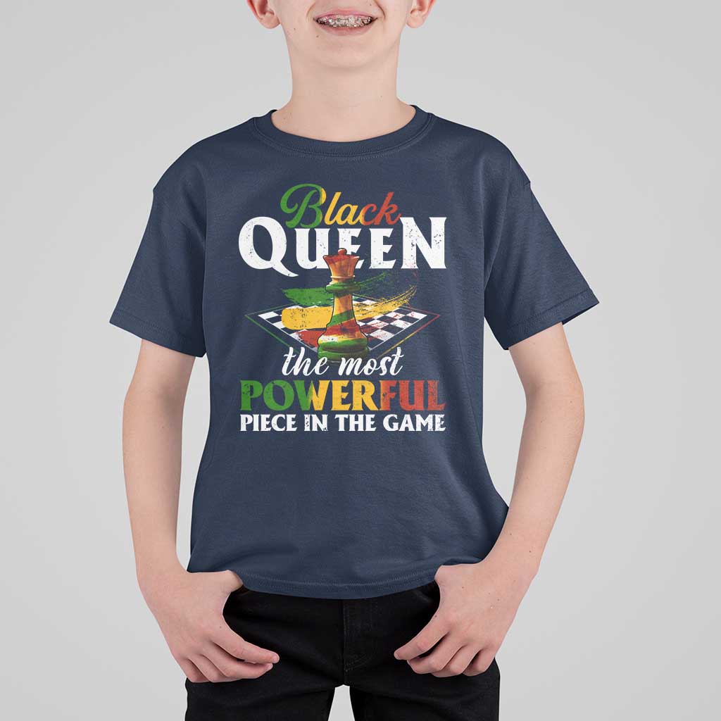 Black Pride T Shirt For Kid Black Queen The Most Powerful Piece In The Game