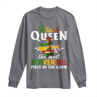 Black Pride Long Sleeve Shirt Black Queen The Most Powerful Piece In The Game