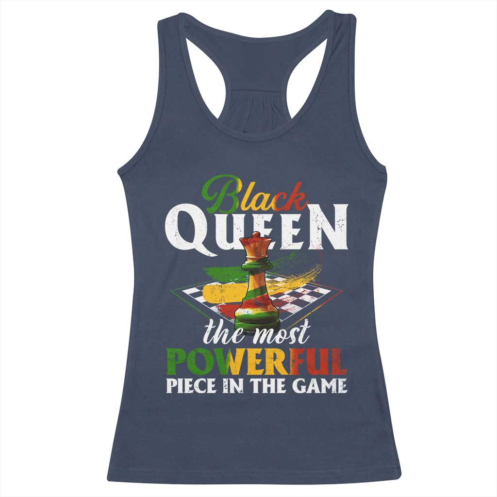 Black Pride Racerback Tank Top Black Queen The Most Powerful Piece In The Game