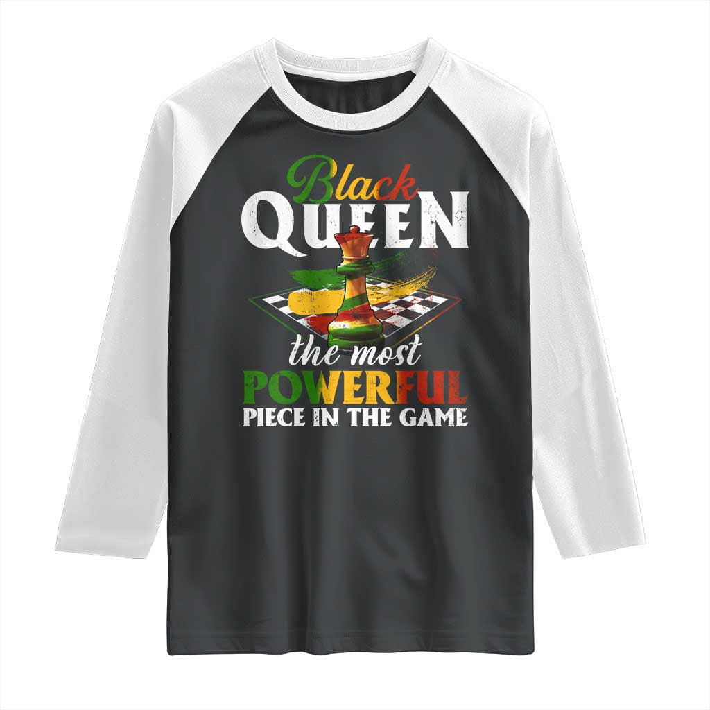 Black Pride Raglan Shirt Black Queen The Most Powerful Piece In The Game