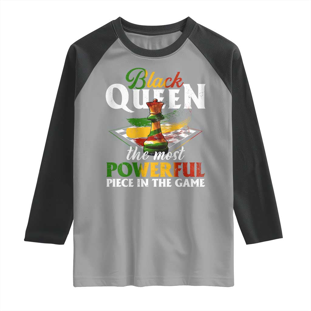 Black Pride Raglan Shirt Black Queen The Most Powerful Piece In The Game