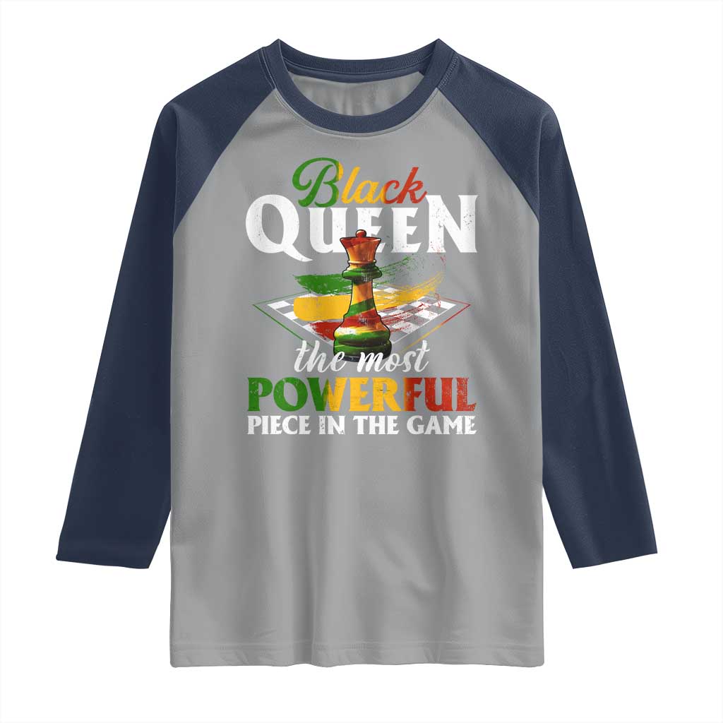 Black Pride Raglan Shirt Black Queen The Most Powerful Piece In The Game