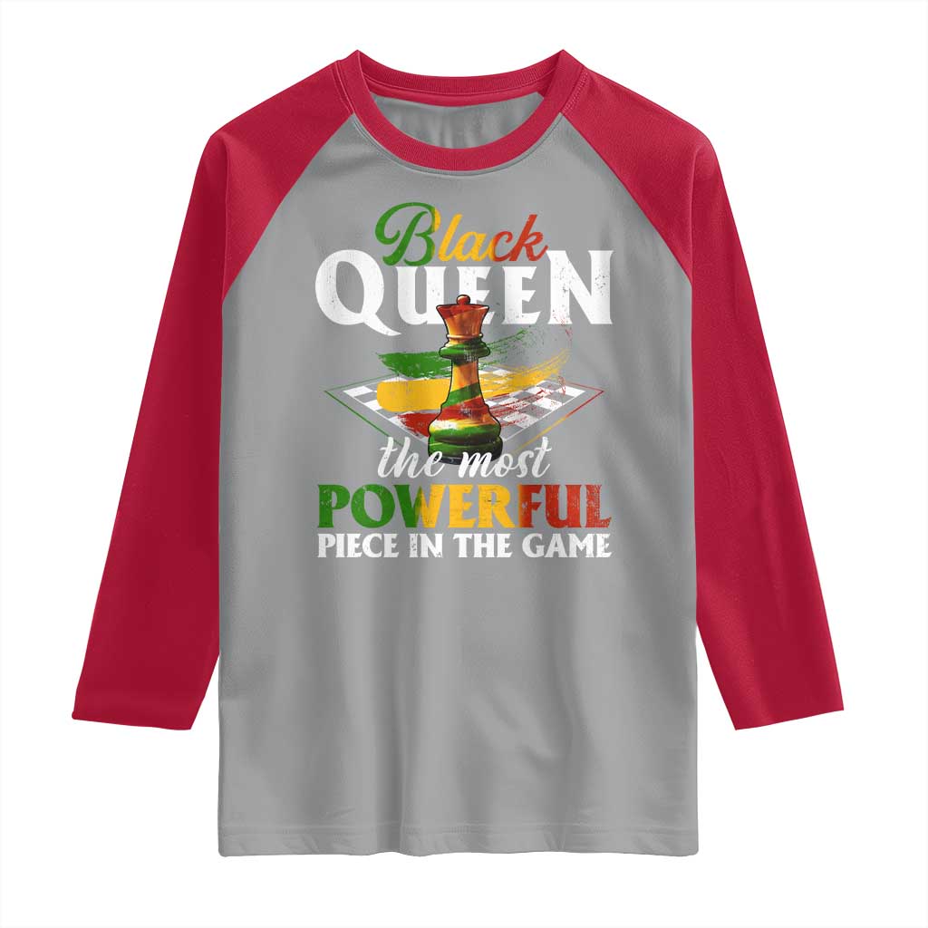 Black Pride Raglan Shirt Black Queen The Most Powerful Piece In The Game