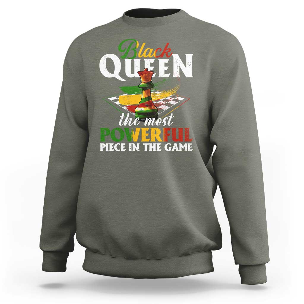 Black Pride Sweatshirt Black Queen The Most Powerful Piece In The Game
