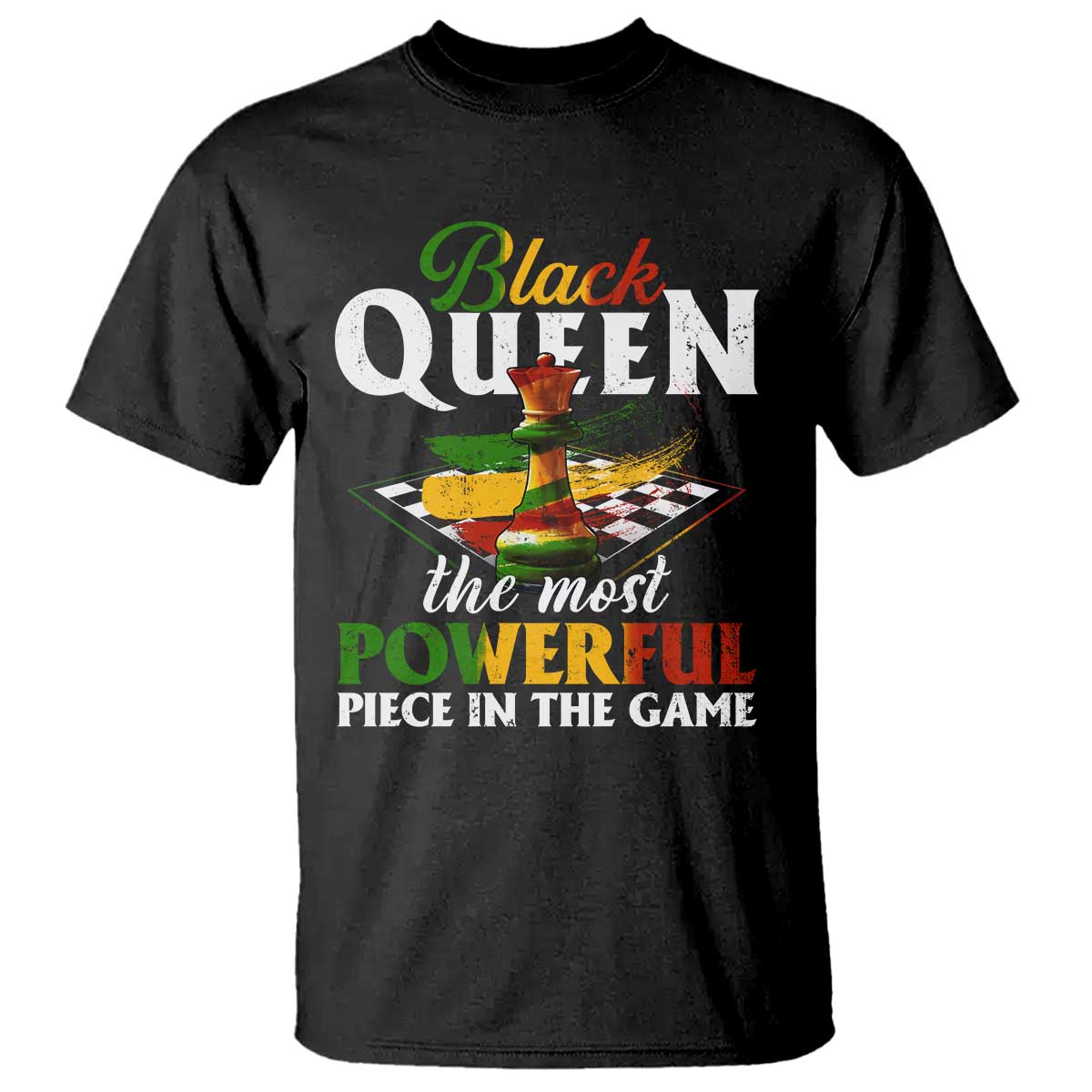 Black Pride T Shirt Black Queen The Most Powerful Piece In The Game