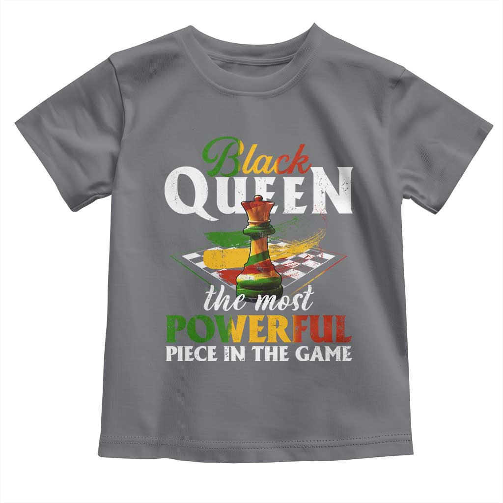 Black Pride Toddler T Shirt Black Queen The Most Powerful Piece In The Game