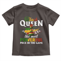 Black Pride Toddler T Shirt Black Queen The Most Powerful Piece In The Game