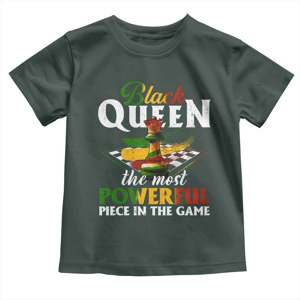 Black Pride Toddler T Shirt Black Queen The Most Powerful Piece In The Game