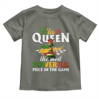 Black Pride Toddler T Shirt Black Queen The Most Powerful Piece In The Game