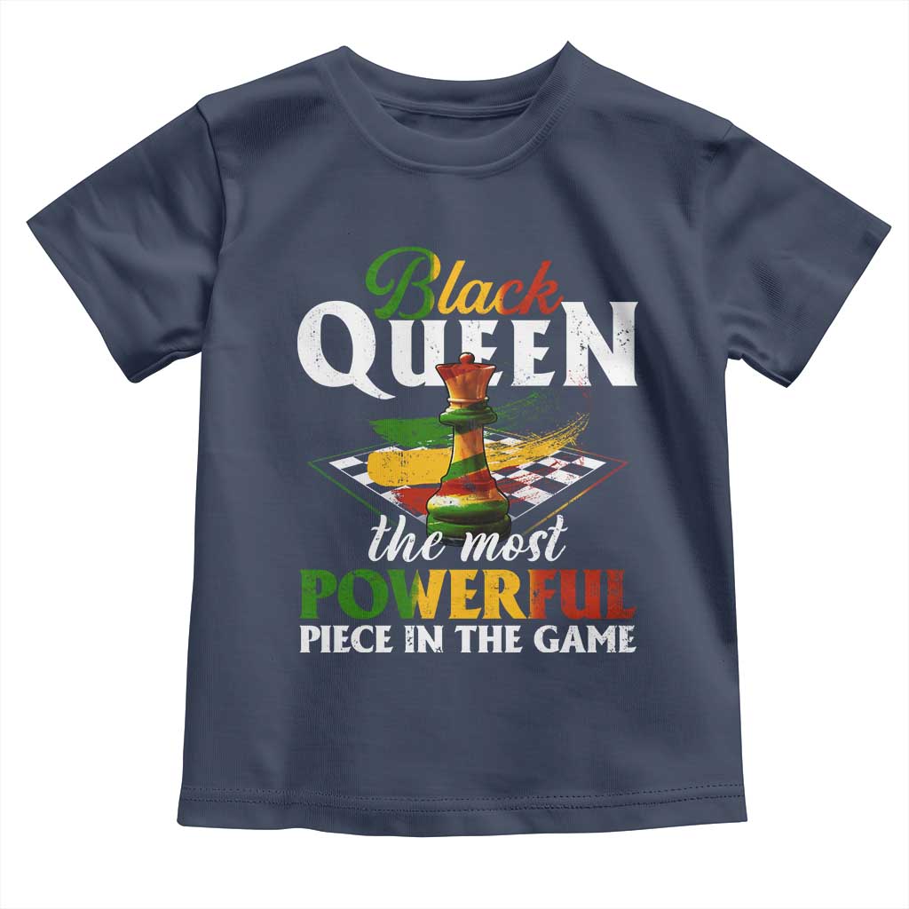 Black Pride Toddler T Shirt Black Queen The Most Powerful Piece In The Game