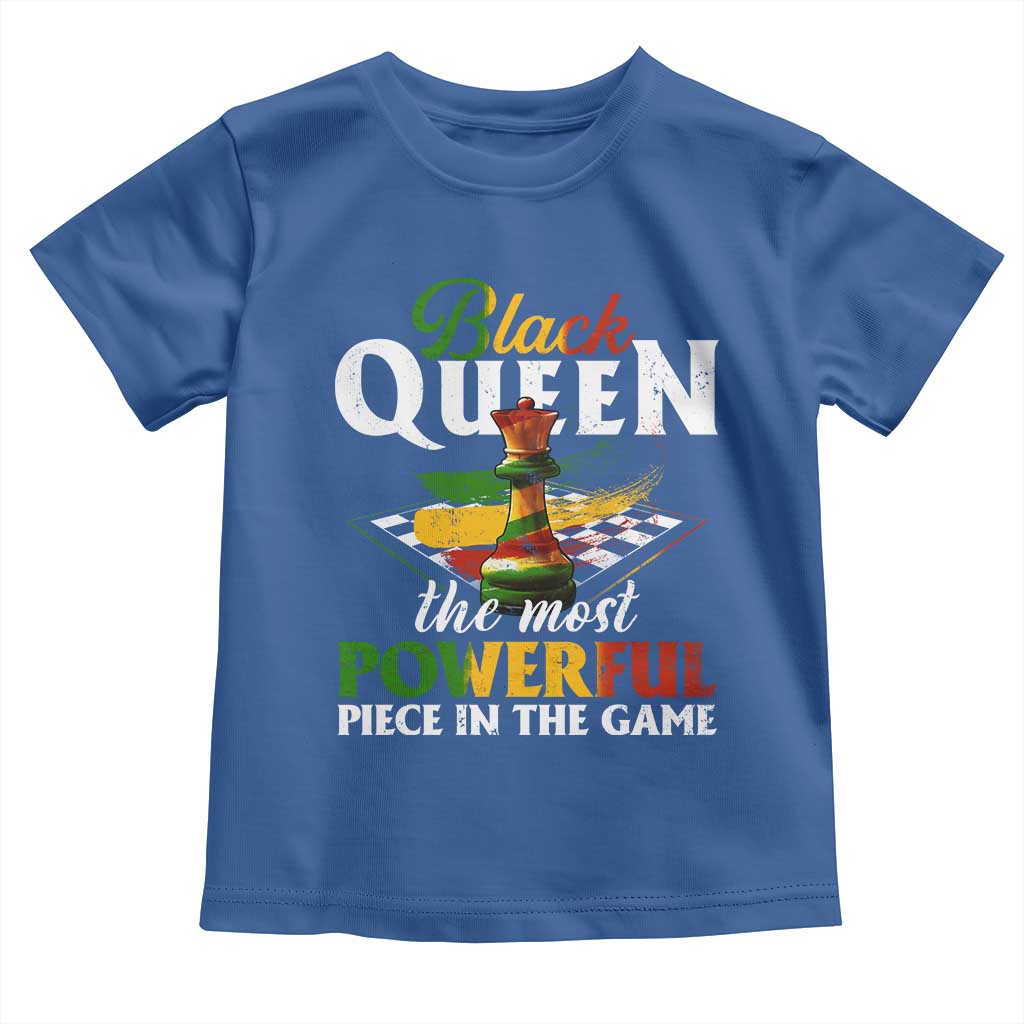 Black Pride Toddler T Shirt Black Queen The Most Powerful Piece In The Game