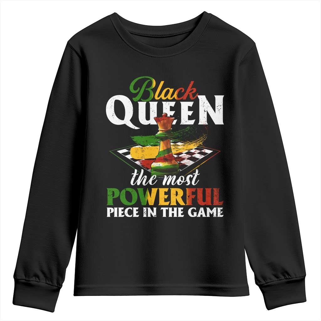 Black Pride Youth Sweatshirt Black Queen The Most Powerful Piece In The Game