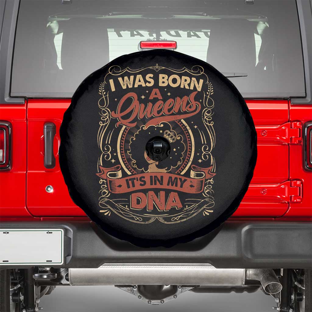 Black Women Pride Spare Tire Cover I Was Born A Queen It's In My DNA