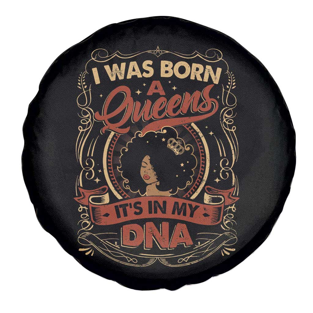 Black Women Pride Spare Tire Cover I Was Born A Queen It's In My DNA