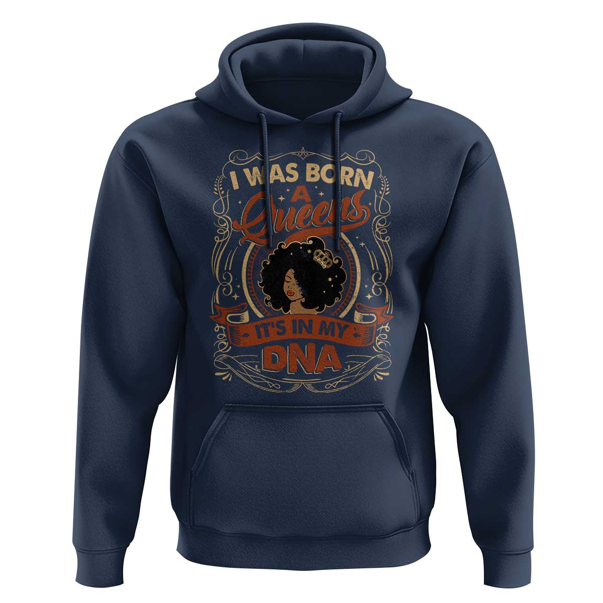 Black Women Pride Hoodie I Was Born A Queen It's In My DNA