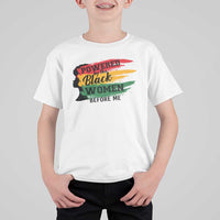 Powered By The Black Women Before Me T Shirt For Kid