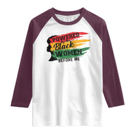 Powered By The Black Women Before Me Raglan Shirt