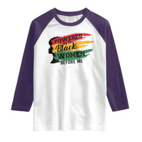 Powered By The Black Women Before Me Raglan Shirt