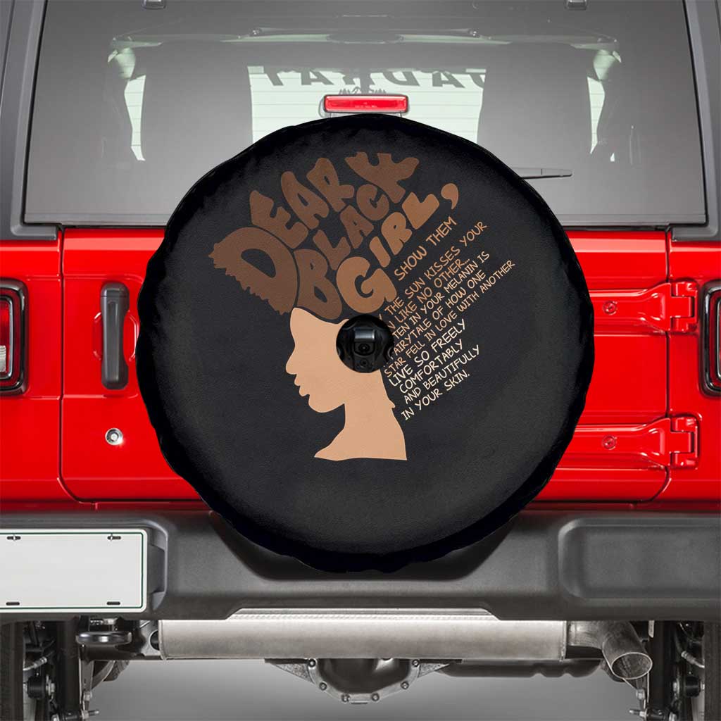 Dear Black Girl Black Women Pride Spare Tire Cover