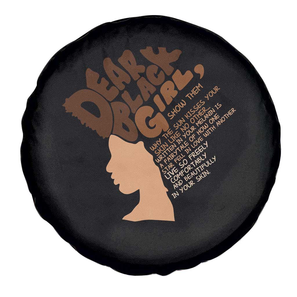 Dear Black Girl Black Women Pride Spare Tire Cover