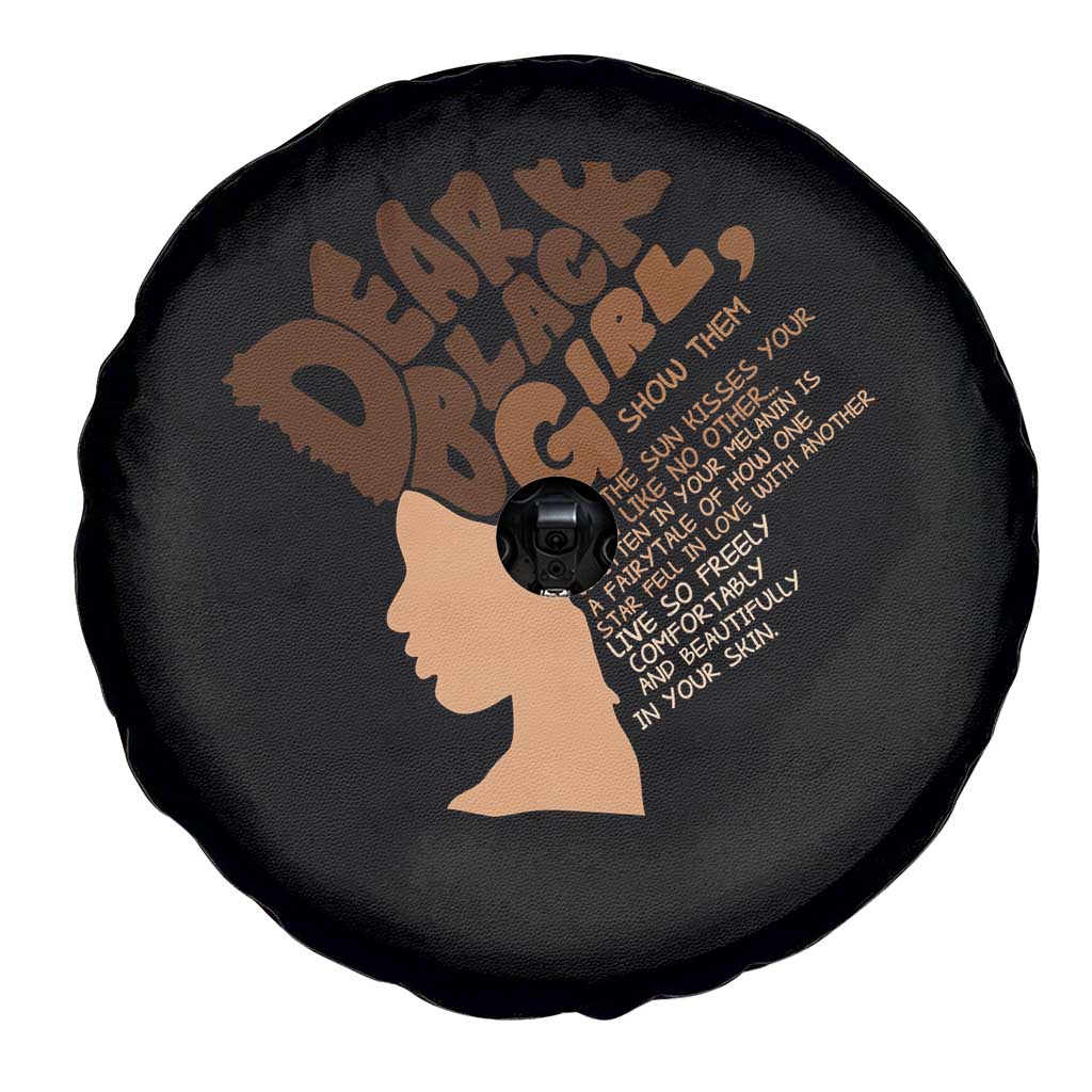 Dear Black Girl Black Women Pride Spare Tire Cover