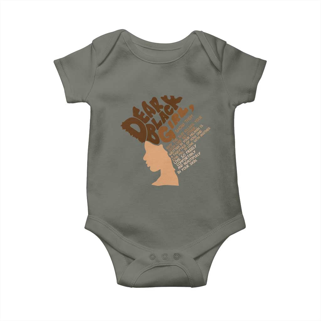 Dear Black Girl Black Women Pride Baby Onesie