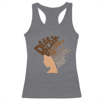 Dear Black Girl Black Women Pride Racerback Tank Top