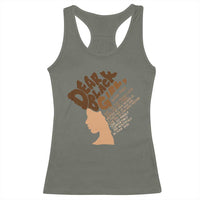 Dear Black Girl Black Women Pride Racerback Tank Top