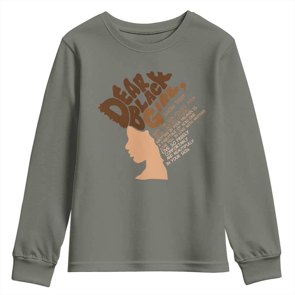 Dear Black Girl Black Women Pride Youth Sweatshirt