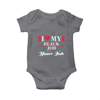 Personalized Black Jobs Baby Onesie Custom Job I Love My Black Job
