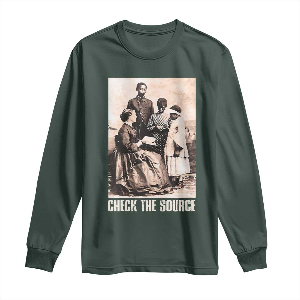 Black History Long Sleeve Shirt Check the Source African American