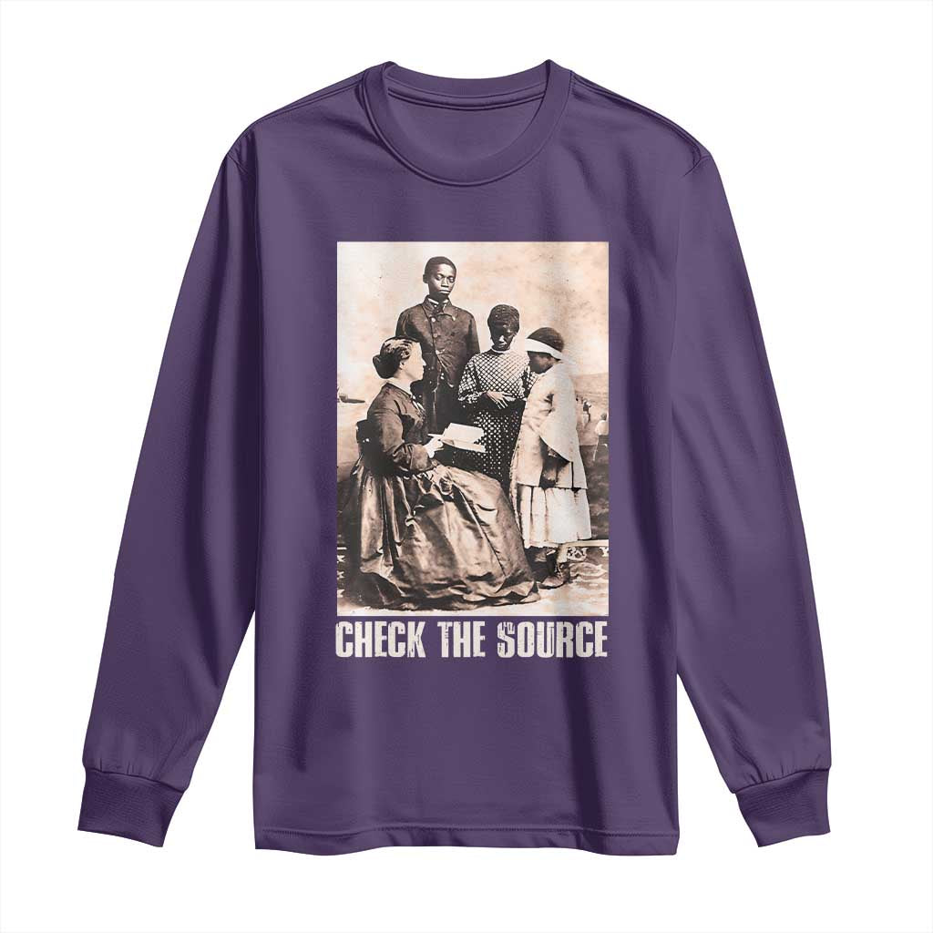 Black History Long Sleeve Shirt Check the Source African American
