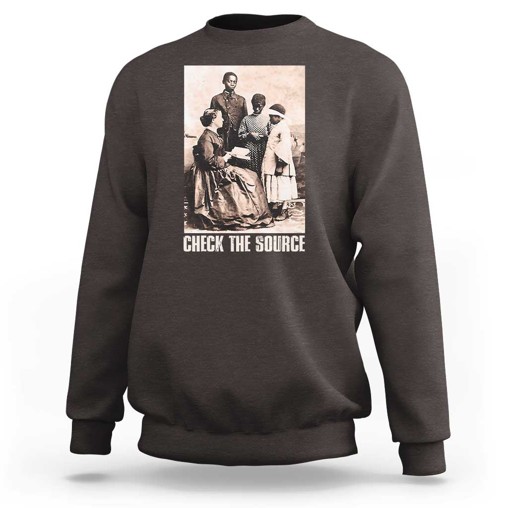 Black History Sweatshirt Check the Source African American