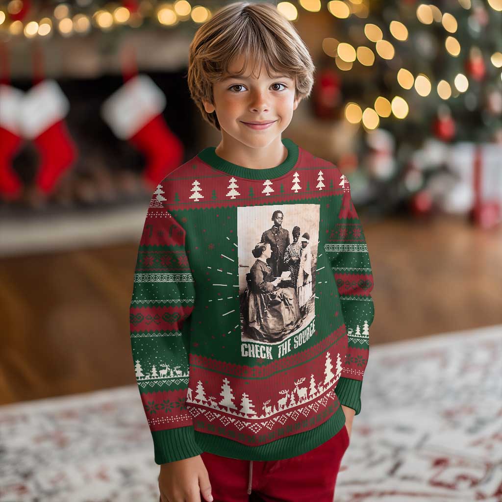 Black History Ugly Christmas Sweater Check the Source African American