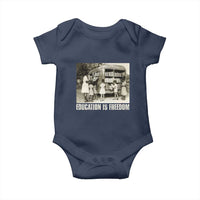 Education Is Freedom Baby Onesie Black Educator Bookish Black History Month