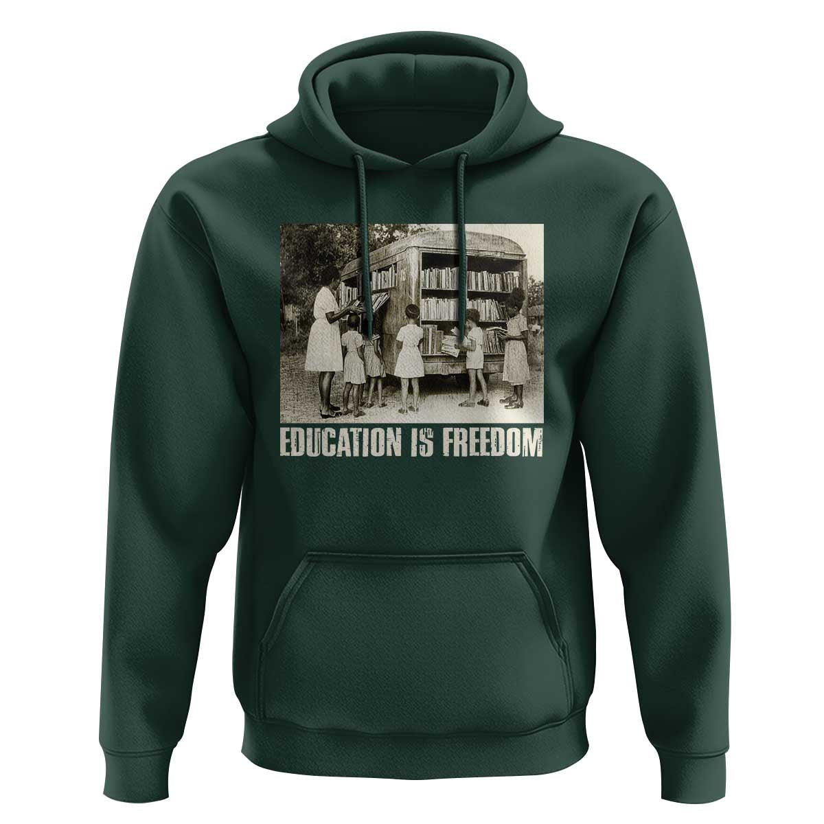 Education Is Freedom Hoodie Black Educator Bookish Black History Month