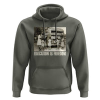 Education Is Freedom Hoodie Black Educator Bookish Black History Month