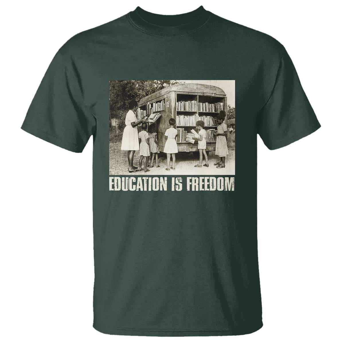 Education Is Freedom T Shirt Black Educator Bookish Black History Month