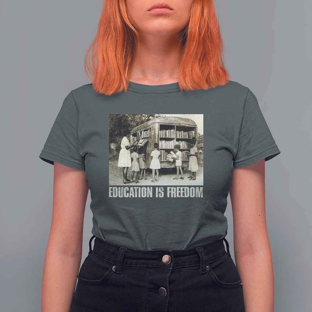 Education Is Freedom T Shirt For Women Black Educator Bookish Black History Month