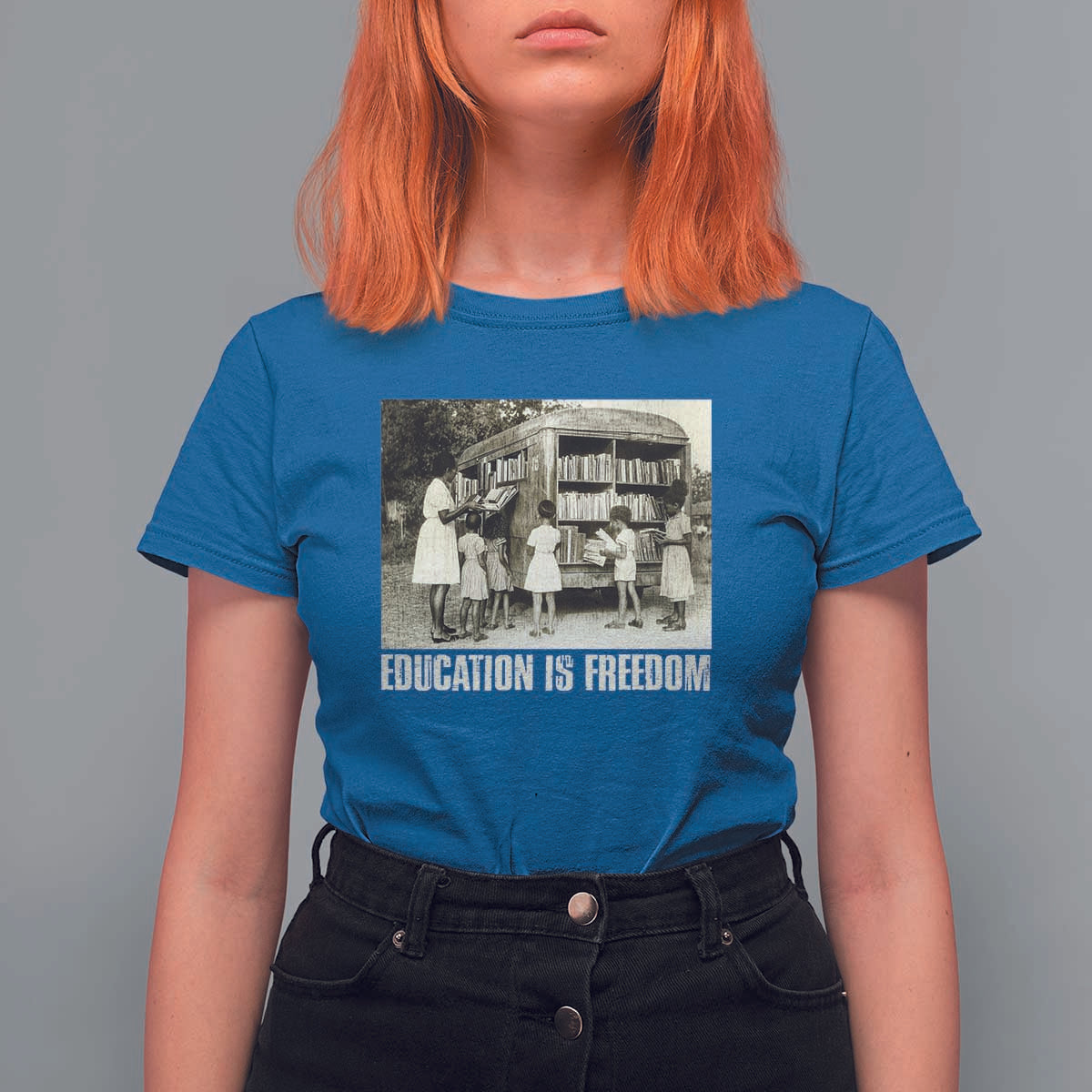 Education Is Freedom T Shirt For Women Black Educator Bookish Black History Month