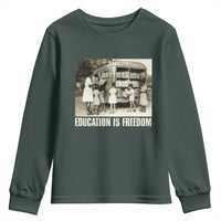 Education Is Freedom Youth Sweatshirt Black Educator Bookish Black History Month