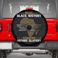 Real Black History Started Before Slavery Spare Tire Cover
