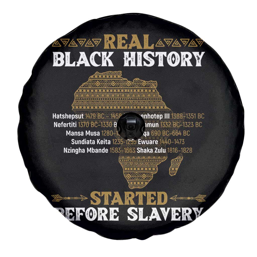 Real Black History Started Before Slavery Spare Tire Cover