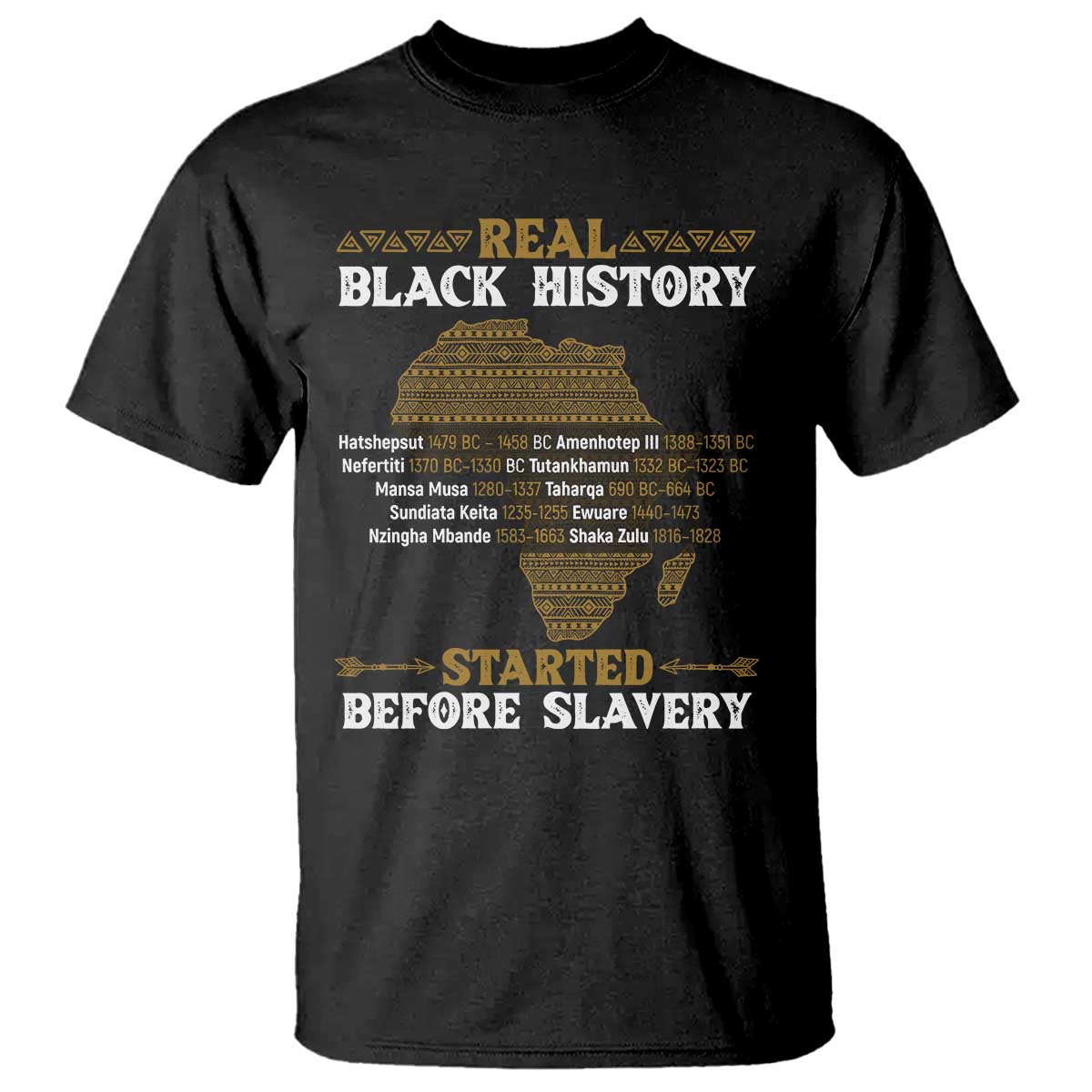 Real Black History Started Before Slavery T Shirt