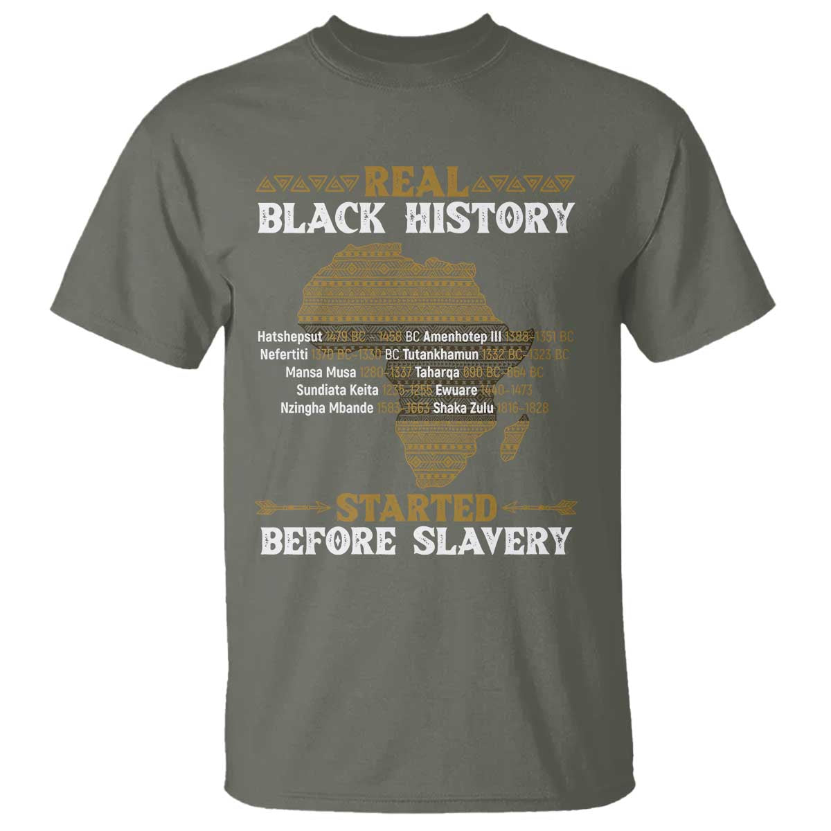 Real Black History Started Before Slavery T Shirt
