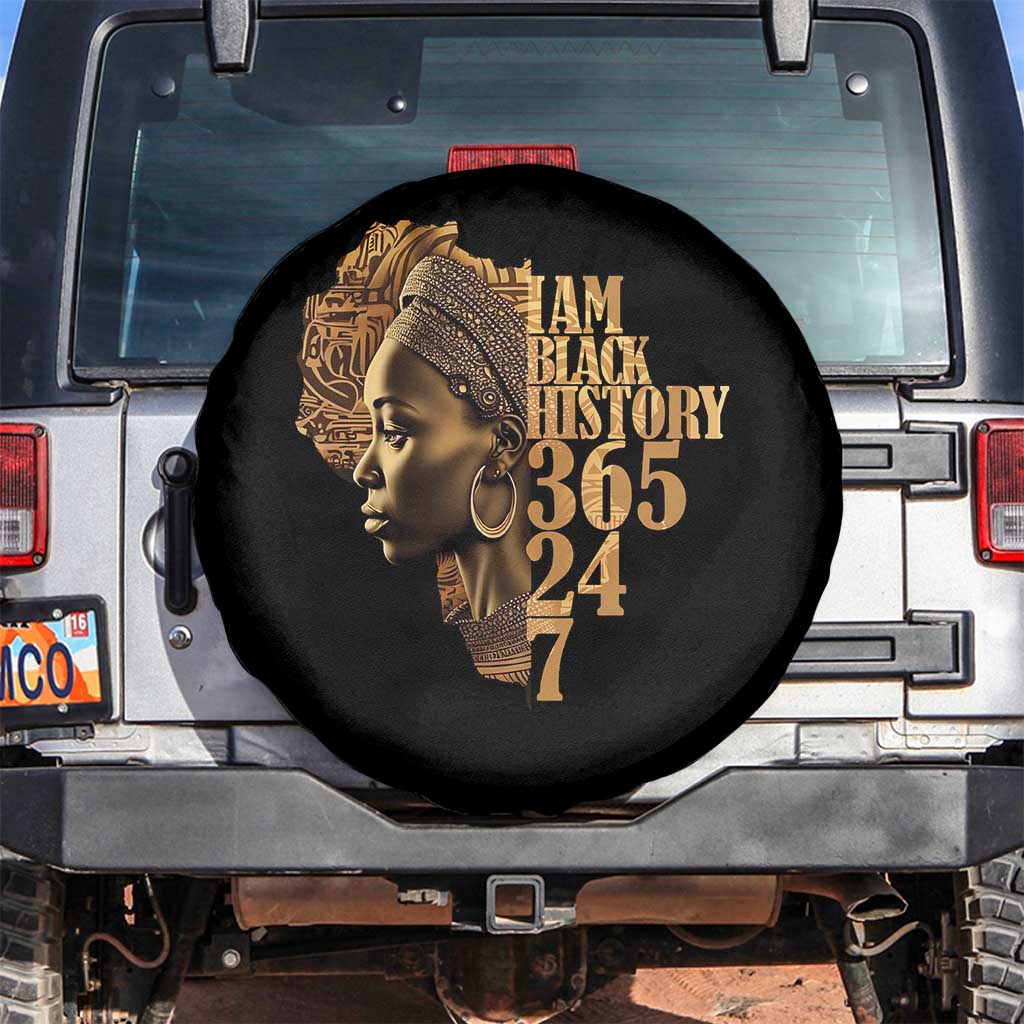 I Am Black History 365 24 7 Spare Tire Cover