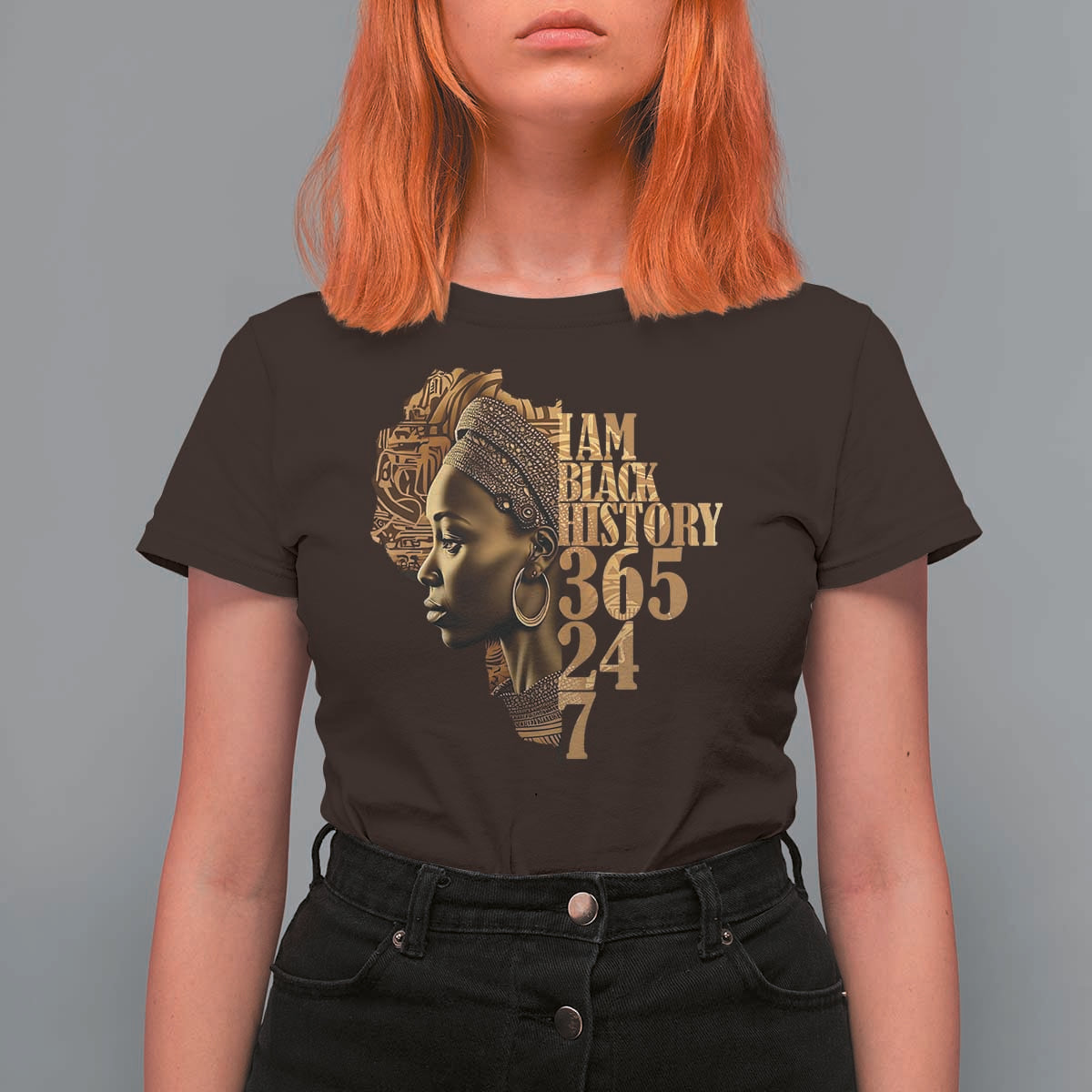 I Am Black History 365 24 7 T Shirt For Women